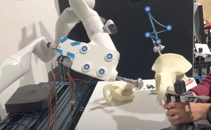 Autonomous Reaming for Total Hip Replacement robot