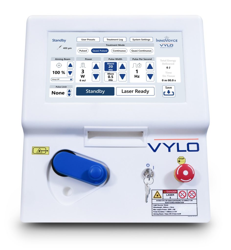InnoVoyce Achieves ISO 13485 Certification and Announces Nationwide Availability of VYLO™ Blue Light Laser System