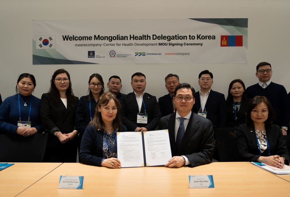 meerecompany Signs MOU with the Mongolian Center for Health Development