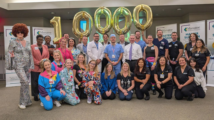 Manatee Memorial Hospital celebrates 10,000 robotic surgeries